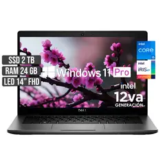 DELL - LATITUDE INTEL CORE I5-1235U SSD 2TB RAM 24GB LED 14 FHD