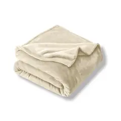 GENERICO - Cobija Manta Microfelpa Cama Doble-Queen Color Beige