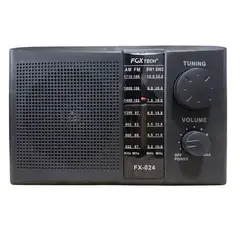 GENERICO - Radio Portátil 4 Bandas Audífonos Usb Am Fm Antena Mic Mp3