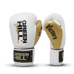 GREENHILL - GUANTES DE BOXEO REF. VICTORY COLOR BLANCO/DORADO 12 0Z