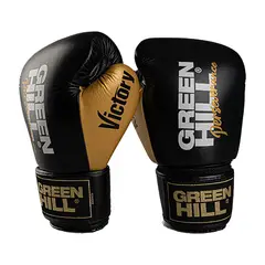 GREENHILL - GUANTES DE BOXEO REF. VICTORY COLOR NEGRO/DORADO 10 0Z