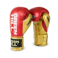 GREENHILL - GUANTES DE BOXEO REF. LEGEND COLOR ROJO/DORADO 10 OZ