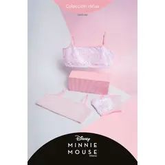 LILI PINK - Top para niña en algodón coleccion Minnie paquete x2