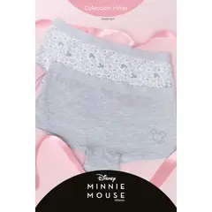 LILI PINK - Boxer en algodón para niña coleccion Minnie paquete x2