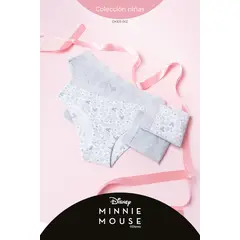 LILI PINK - Hipster en algodón para niña coleccion Minnie paquete x2