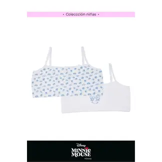 LILI PINK - Top para niña coleccion Minnie en algodón paquete x2