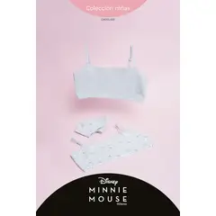 LILI PINK - Top para niña en algodón coleccion Minnie paquete x2