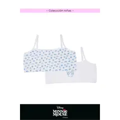 LILI PINK - Top para niña coleccion Minnie en algodón paquete x2