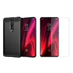 GENERICO - Funda Tipo Carbono Fiber + Hidrogel HD XIAOMI Mi 9 T Pro / Mi 9T Pro