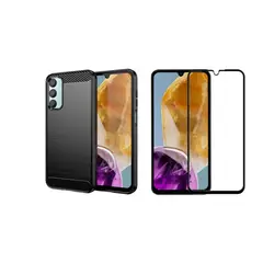GENERICO - Funda Tipo Carbono Fiber + Vidrio templado SAMSUNG GALAXY M15 5G