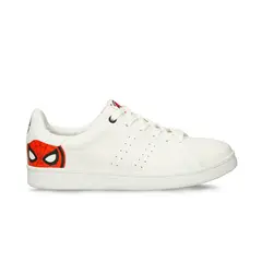MARVEL - Tenis Para Hombre Licenses Blanco Limoncito L