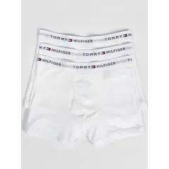 TOMMY HILFIGER - Pack blanco de 3 bóxer con detalles distintivos de