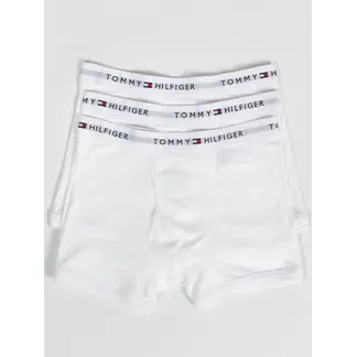 TOMMY HILFIGER - Pack blanco de 3 bóxer con detalles distintivos de