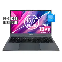 COMPUMAX - PORTATIL INTEL CORE I3-1315U SSD 512GB RAM 16GB LED 15,6 FHD