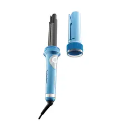 BABYLISS - Combo Plancha Profesional Xl 1 ¼" Azul Y Rizador Automatico De Cabello Xl Azul 1"