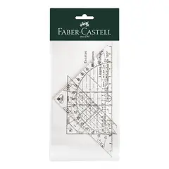 FABER CASTELL - Escuadra Transportador 993-N
