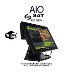 SAT - AIO POS N150 - INTEL CORE I5 GEN 15 TACTIL RAM 8GB SSD 256GB