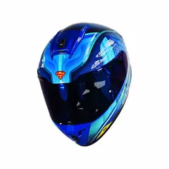 EDGE HELMETS - CASCO EDGE CERTIFICA ECE2206 DC COMICS SUPERMAN TLL L BRILLO