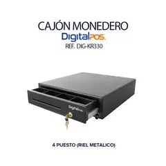 DIGITAL POS - CAJON MONEDERO DIGITAL DIG-KR330 4 PUESTOS