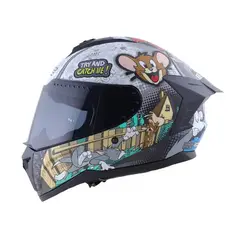 EDGE HELMETS - CASCO EDGE CERTIFICADO ECE2206 TOM & JERRY TALLA M MATE