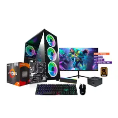 AMD - PC Gamer Ryzen 7 5700G / 64GB Ram / 2.5TB SSD / Monitor 27” 165Hz