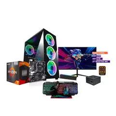 AMD - PC Gamer Ryzen 7 5700G / 32GB Ram / 1.5TB SSD / Monitor 27” 165Hz + Combo 4 en 1