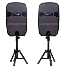 JYR TECHNOLOGY - Parlante Altavoz Karaoke J5245 Micrófono Tripode Control 2 UNIDADES