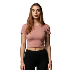 SYK - Blusa Basica Corta En Rib Unicolor