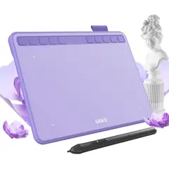GENERICO - Tableta Grafica Ugee S640 Tableta De Dibujo Con Lapiz Violeta