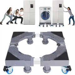 ONE PIXEL - Soporte Base Ruedas Lavadora 8 Patas 4 Ruedas Deluxe