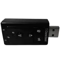 GENERICO - Convertidor Entrada Usb A Conexion Entrada Y Salida De Audio