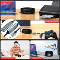 GENERICO - Cable Extensión Usb 3.0 Macho/hembra De 10mts Activa