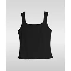 SYK - Blusa Crop Top cuello Cuadrado Para Mujer Unicolor Licrado