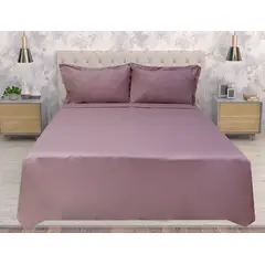 GENERICO - Juego de sabanas rosadas de lujo algodon 100% 500 hilos King - Almalu