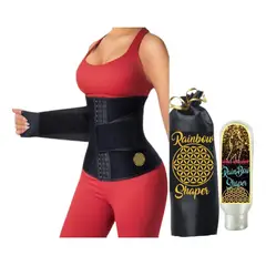 GENERICO - Faja Cinturilla Broches Cinturon Efecto Reloj de Arena y Gel Talla L
