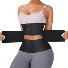 GENERICO - Faja Cinturilla Reloj De Arena Broches Neopreno Termica Gym XS