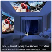 AMERICAN GENERICS - Mini Proyector Led Hy300 Smart Android 12 Blanco 110v 220v