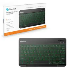 STEREN - Teclado Bluetooth Com-680 Color Negro