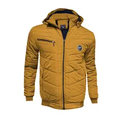 MODA EN CIRCUITO - Chaqueta Impermeable Mostaza para Hombre Ovejera