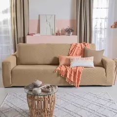 VIANNEY - Funda De Sillón Niza Kaki 3 Puestos