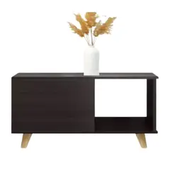 GENERICO - Mesa Auxiliar Mueble Para Sala Sujetalibros mesa centro estantería