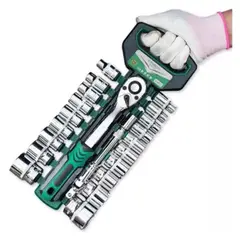 CHICAGO - Juego De Copas Con Ratchet Kit 20 Pcs Carro Moto