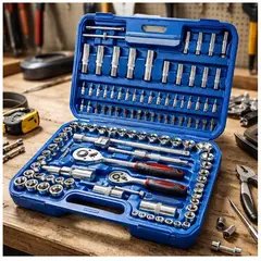 CHICAGO - Juego De Copas Con Ratchet Kit 108 Pcs Carro Moto