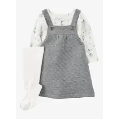 GENERICO - VESTIDO 3 PIEZAS GRIS ARBOLITOS