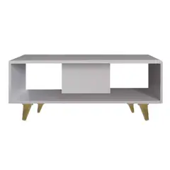 GENERICO - Mesa De Centro Mesa Auxiliar Mesa para Sala Minimalista blanco