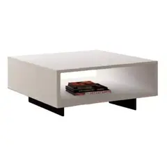 GENERICO - Mesa De Centro Mesa Auxiliar Para Sala Sujeta Libros mueble blanco