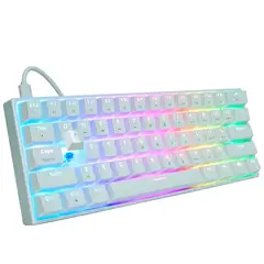 FANTECH - Teclado Gamer Mecanico MAXFIT61 MK857 Blanco