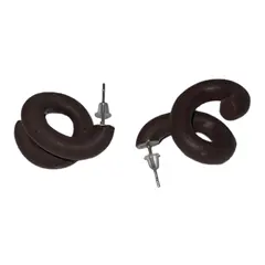 GENERICO - Aretes resorte cafe pequeño