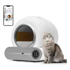 ORIGINAL HEALTH - Inodoro automático inteligente para gatos Miaow color blanco