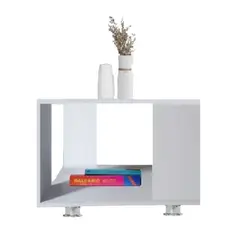 GENERICO - Mesa De Centro Mesa De Auxilar Perchero Mueble Para Sala Blanco